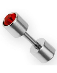 Two Red Stones - Fejkpiercing