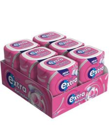 6 stk Extra Refreshers Bubblemint Tyggegummi Boks 67g - Hel Eske