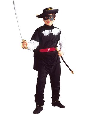 Zorro Inspirerad Barndräkt