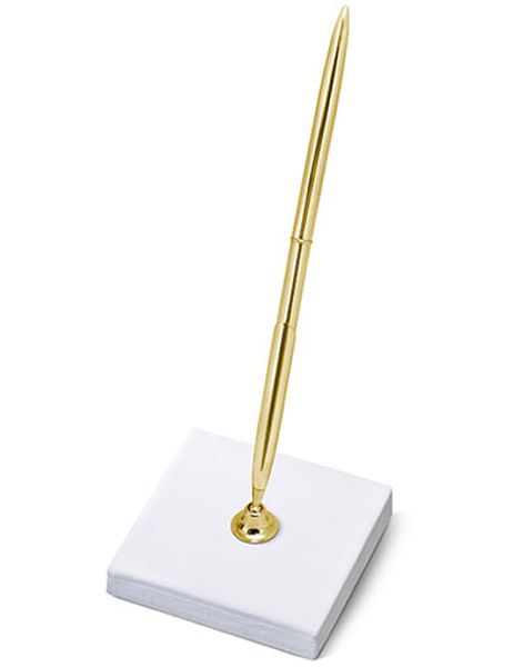 Stativ med Guldfärgad Penna 16 cm