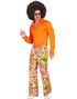 Blomstrete Hippie Kostymebukse til Herre - XX-Large