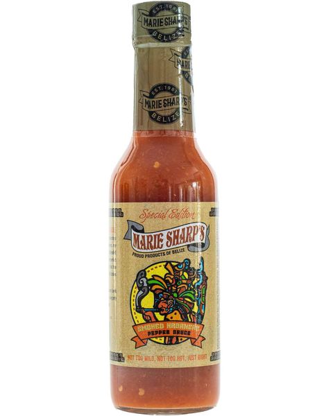 Marie Sharp's Smoked Habanero Pepper Sauce Special Edition - Medium Sterk Habanerosaus med Røkt Smak 148 ml