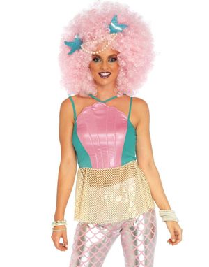 Disco Sjöjungfru - Maskeraddräkt för Dam