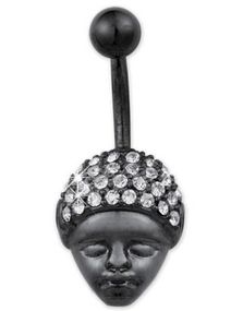Afro Man - Svart Navlepiercing