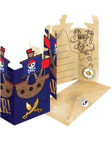 8 stk ARR! Invitasjoner - Piratfest