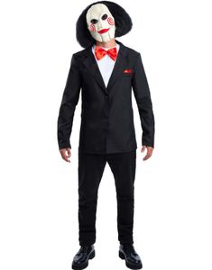 Jigsaw Kostyme til Voksen med Maske