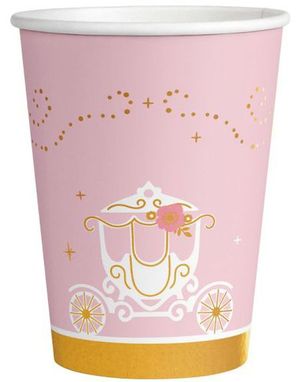 8 stk Pappkrus 250 ml - Princess for a Day