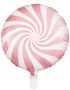 Ljus Rosa Candy Mönstrad Folieballong 45 cm