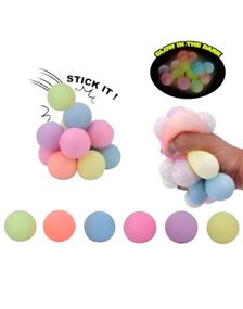 6 st Squeeze and Stick Baller - Glow in the Dark