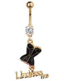Undress Me - Navelpiercing - Guld