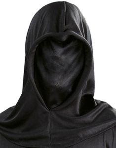 Svart Mask med Huva