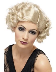 1920-talet Flapperperuk - Blond