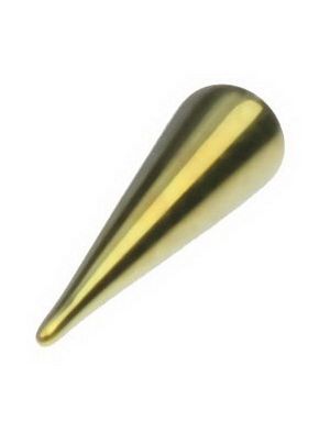 Guldfärgad Spike Titankula - 3x12 mm