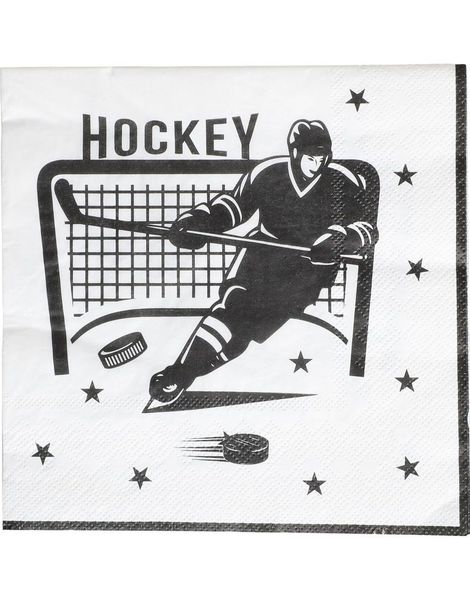 16 stk Hockey Servietter 33x33 cm