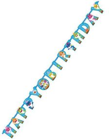 Happy Birthday Banner 180 cm - Baby Shark