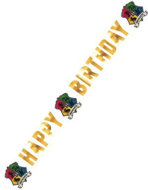 Harry Potter Galtvort "Happy Birthday" Banner 1,8 meter