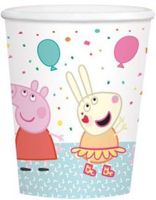 8 stk Pappkrus 250 ml - Peppa Pig