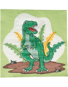 16 stk Jurassic Dinosaur Servetter 33x33 cm