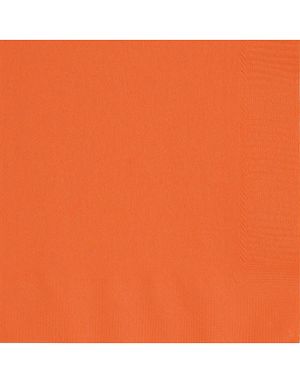 50 st Orange Servetter 33x33 cm