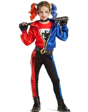 Jester Fatale - Harley Quinn Inspirert Kostyme til Jente