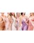 Pakke med 1 stk "Bride to Be" og 6 stk "Bridesmaid" Ordensbånds- Floral Bride