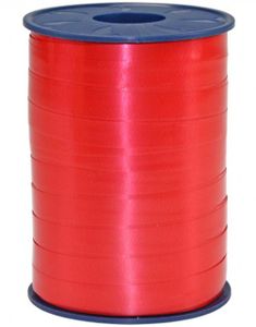 250 meter Rött Ballongsnöre / Presentband - Extra Bred 10 mm