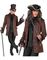 Pirat/Steampunk Frakk Kostyme til Herre