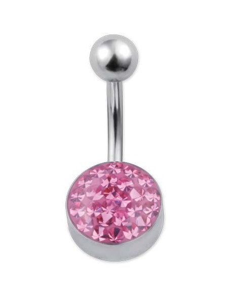 Glitzy Navelpiercing - Rosa