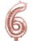 Rose Gullfarget Tallballonger 0-9 - 35 cm