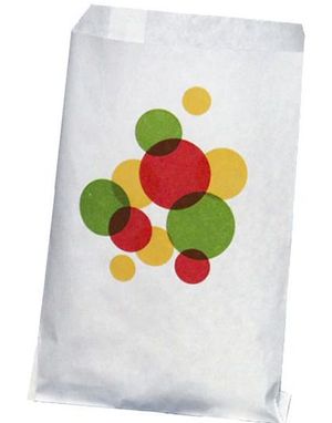 1000 stk Små Retro Godispåser i Papper 18x12 cm - Hel Låda
