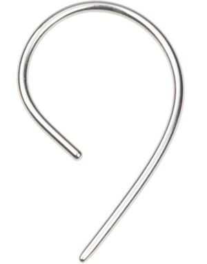 Silver Cane Fish Hook Piercing