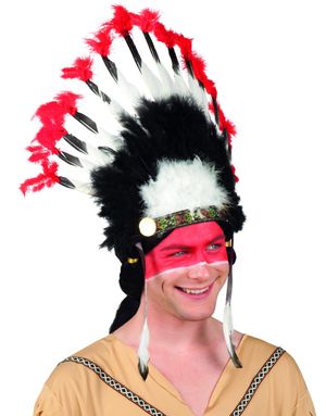Indian Mohawk - 37 cm Huvudplagg