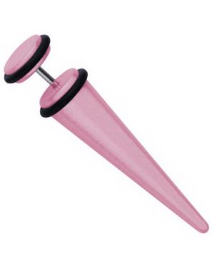 Fake Expander Metallic Pink - Fejkpiercing