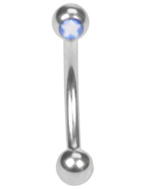 White Star - 1.2 mm x 8 mm Ögonbrynspiercing
