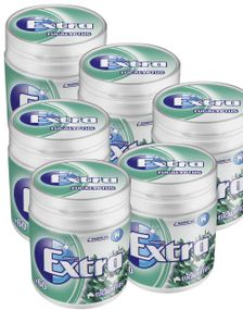 1769558400_56 st Stora Extra White Eucalypstus Tuggummi Burkar - Hela Lådan 504 Gram