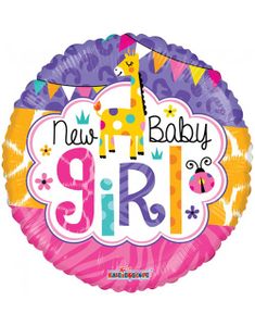 New Baby Girl - Folieballong 46 cm