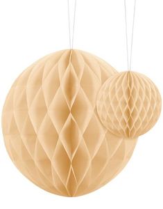 Krämfärgad Honeycomb Ball Välj Storlek 10-20 cm
