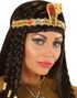 Guldfärgat Egyptiskt Pannband med Böjbar Orm