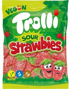 1801267200_5Trolli Sour Strawbies - Sure Jordbær 175 gram