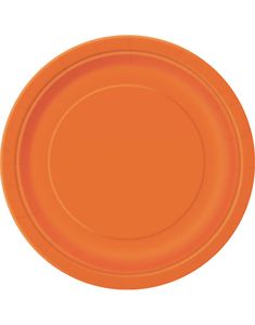 16 st Orange Papptallrikar 22 cm