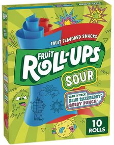 Fruit Roll-Ups Sour - Vingummiruller med Sure Bærsmaker 141 gram (USA Import)