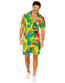 Tropisk Gul Hawaii Skjorte og Bukse