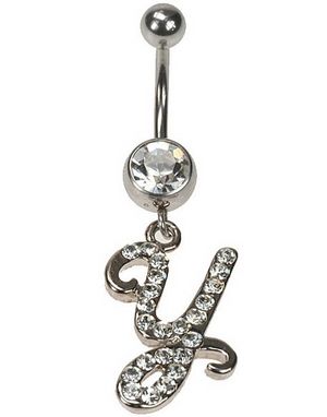 Luksus Letter Y Navelpiercing