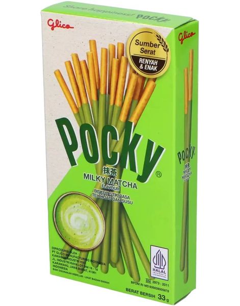 DATUMVARA - Pocky Milky Matcha - Kexstänger med Matchasmak 33 gram (Japan)