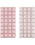 Tosidig Lys Rosa Waffle Folie Ballong for Backdrop/Bakgrunn 55x110 cm