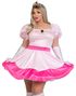 Pink Princess - Rosa Prinsessekostyme til Dame - 3XL/4XL