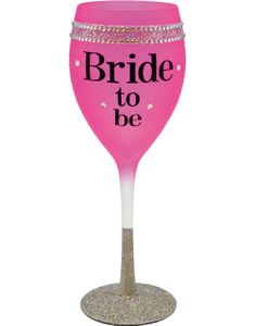 Bride to Be Drinkglas dekorerat med Stenar