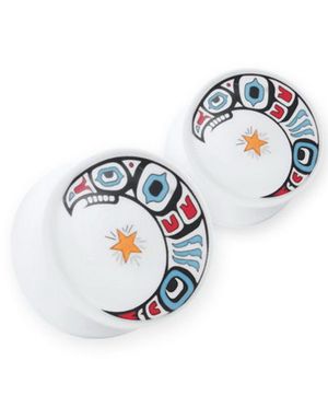 Turkish Moon - Vit Piercing Plugg
