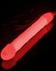 Röd Dick Glow Stick med Snöre 15 cm