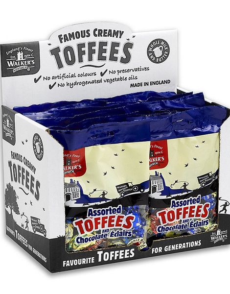 12 påsar Walkers Assorted Toffees – Hel Låda